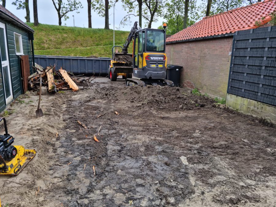 Aanleg van terras